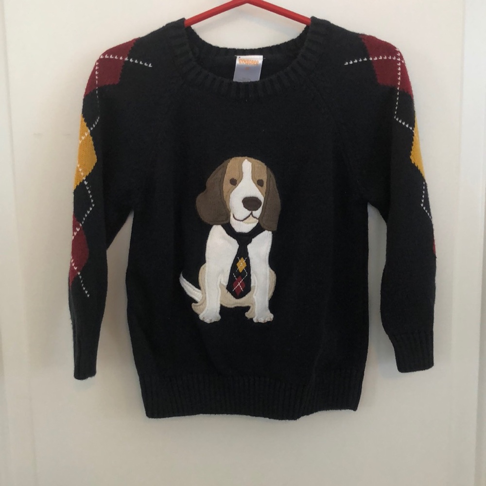 Gymboree embroidered graphic arygle sweater size 2t